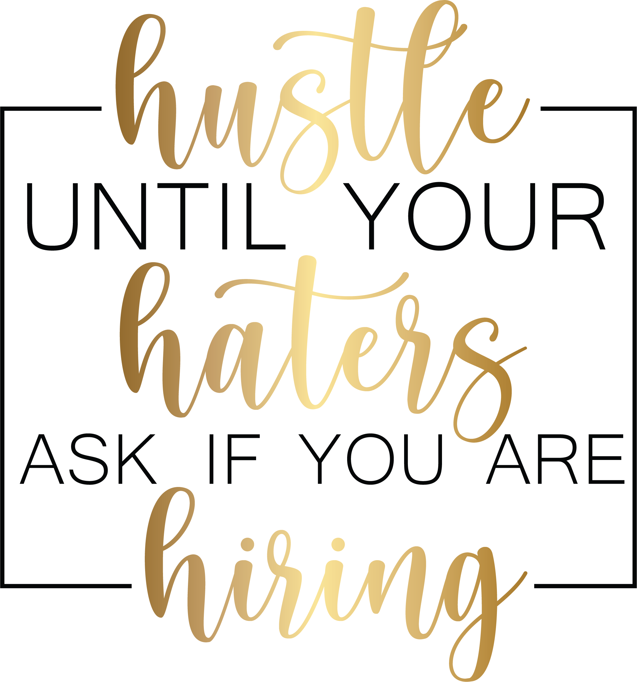 Hustle Quote Sticker - 3x2inch – Fearless Fastpitch